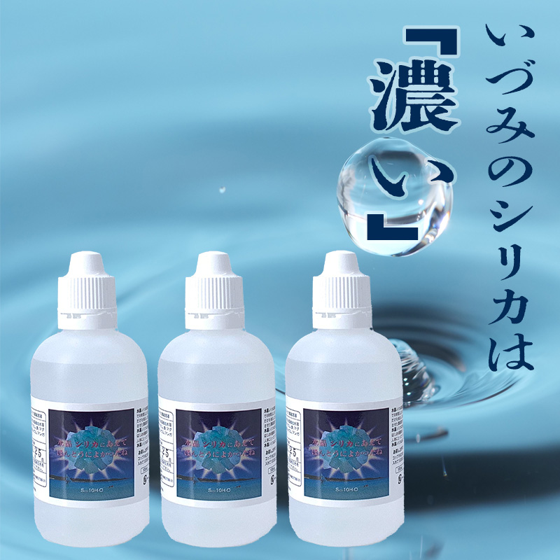 いづみのシリカ1L2本と100ml 2本のセット